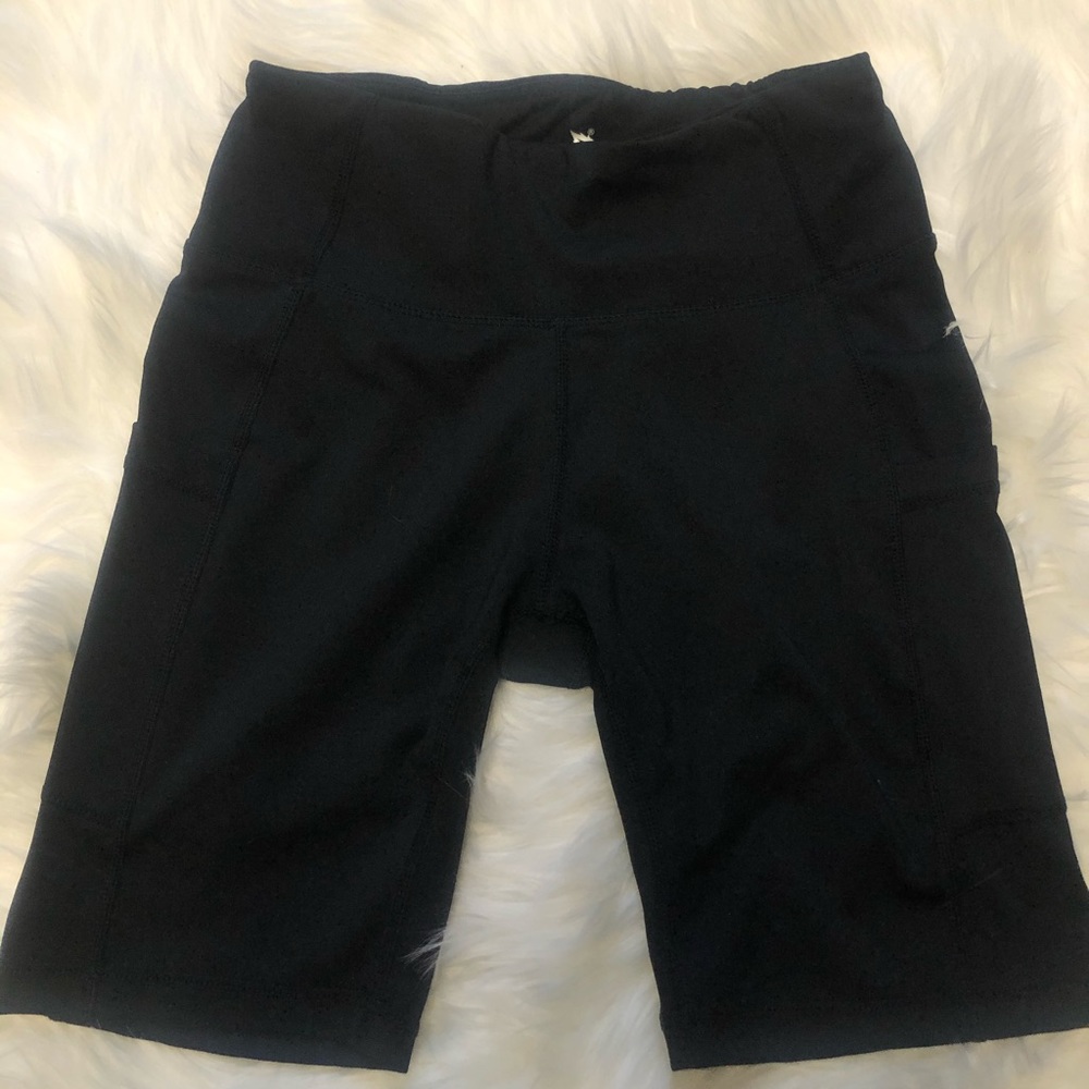 Black biker shorts